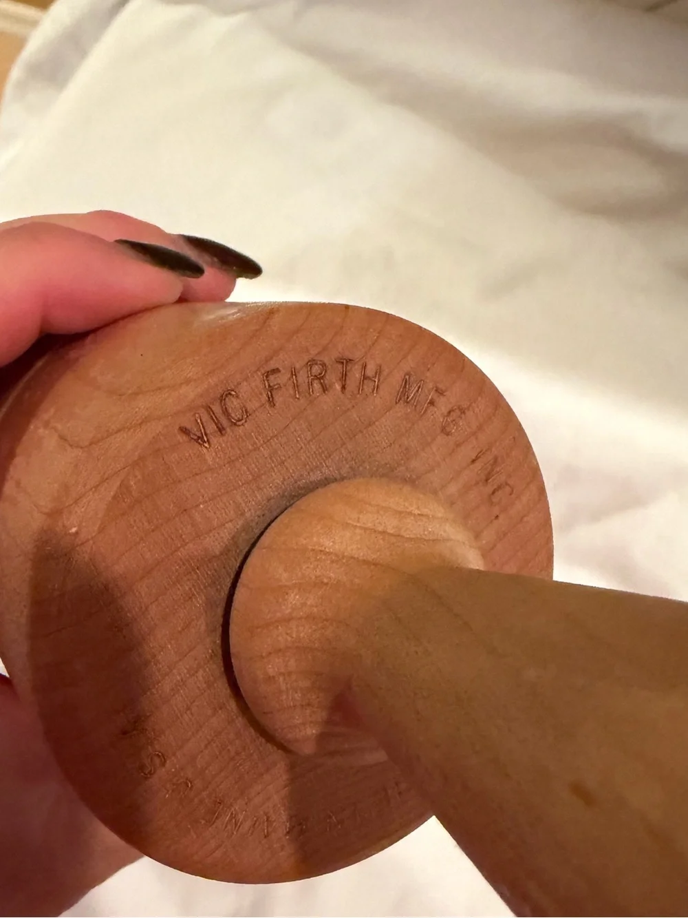 HTF Vic Firth Barrel Rolling Pin Solid maple Wood Roller